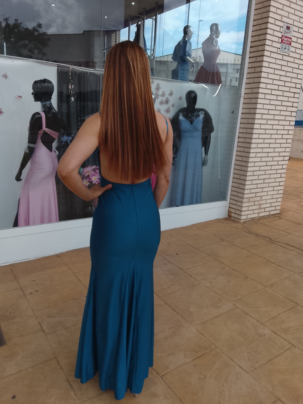 Vestido largo Gossip petróleo