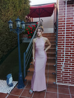 Vestido largo Uxía Rosa