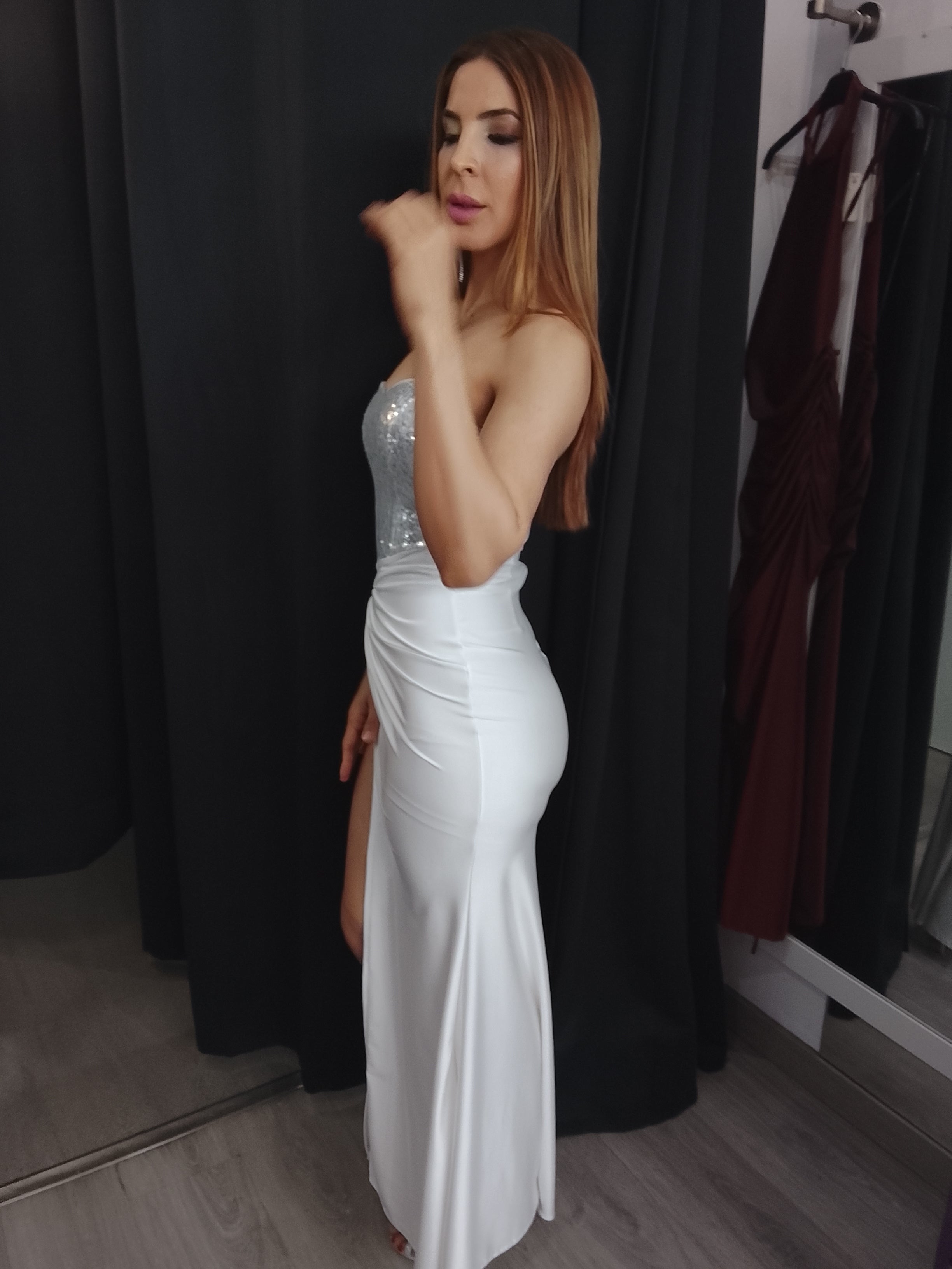 Vestido largo Veroh blanco