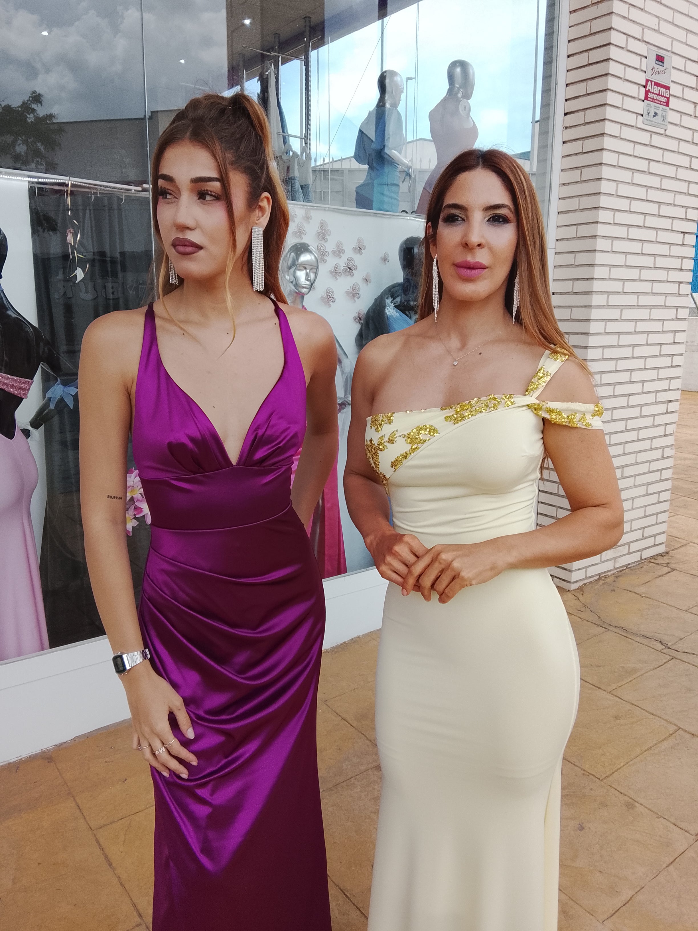Vestido largo Jay cereza