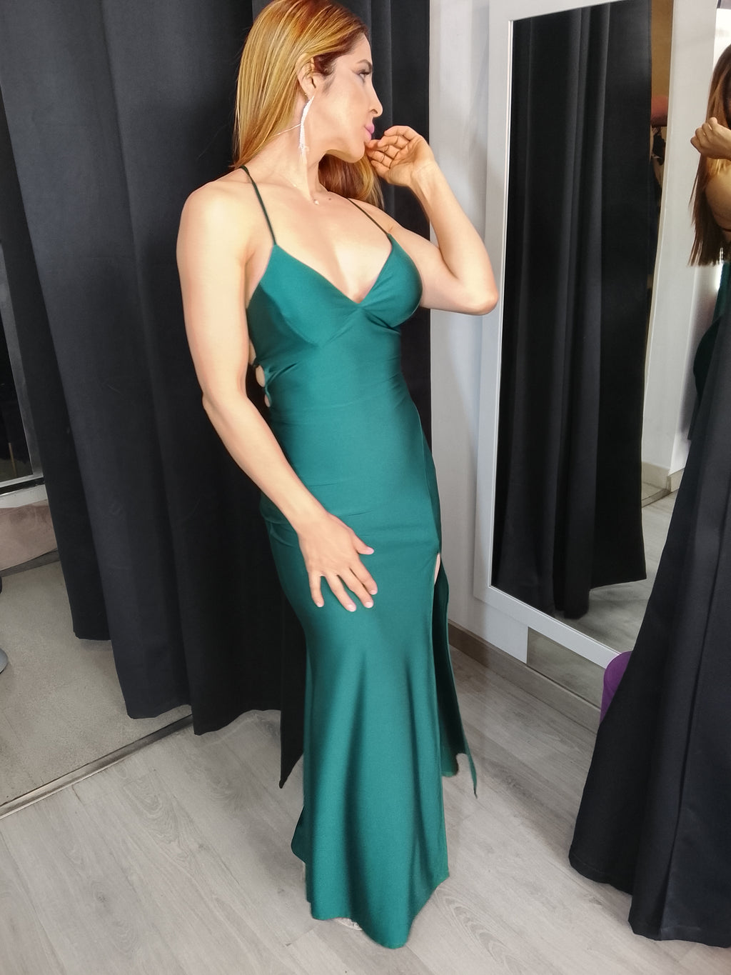 Vestido largo Noa Esmeralda
