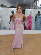 Vestido largo Sicilia Rosa