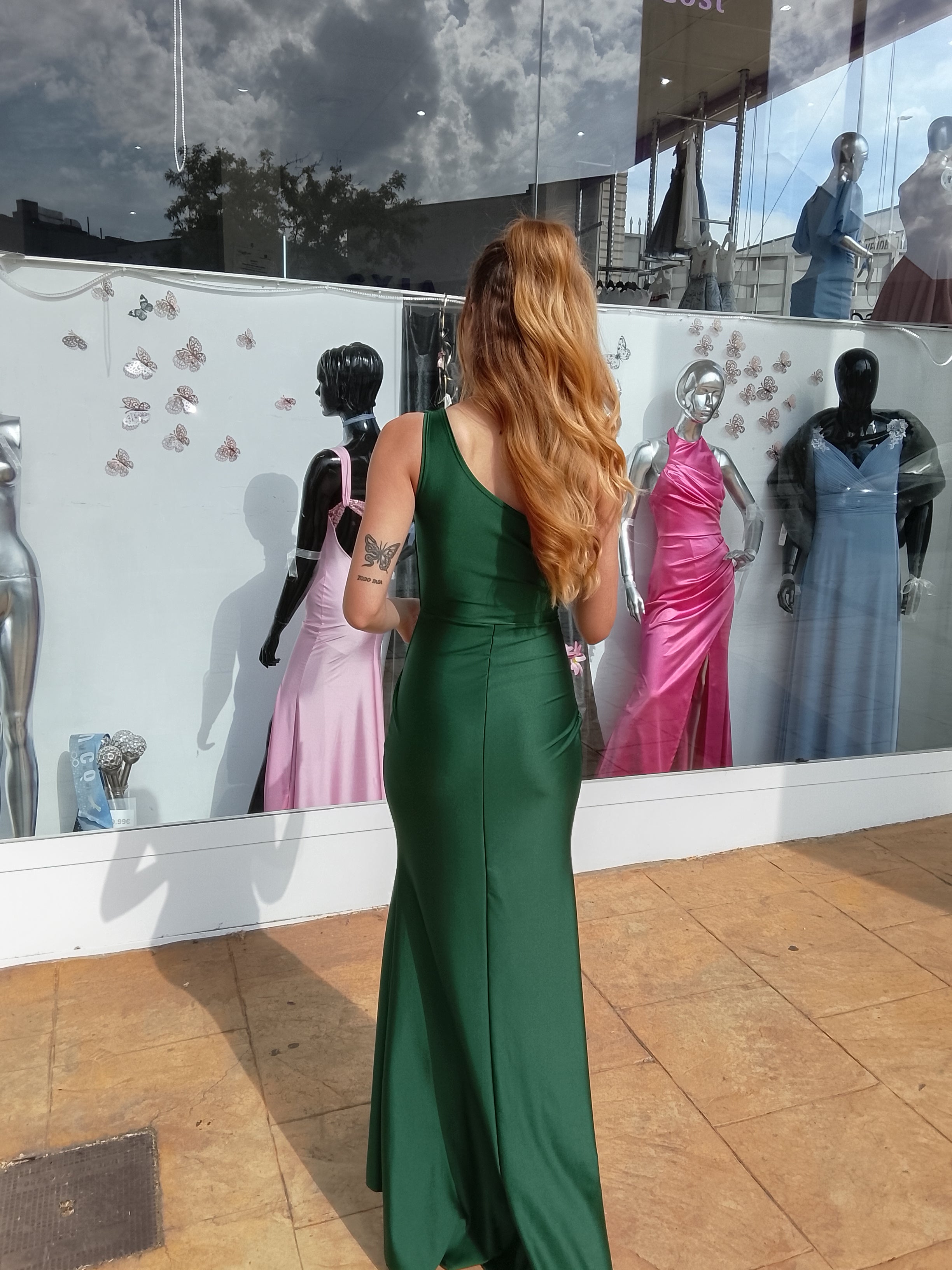 Vestido largo Minerva botella