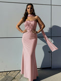 Vestido largo Sicilia Rosa