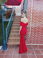 Vestido largo Hollywood Rojo