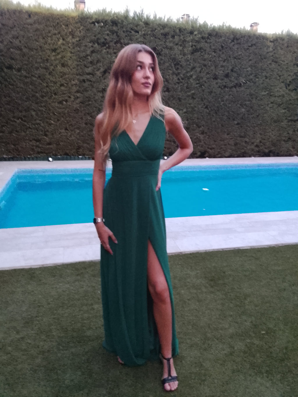 Vestido largo Enma Botella