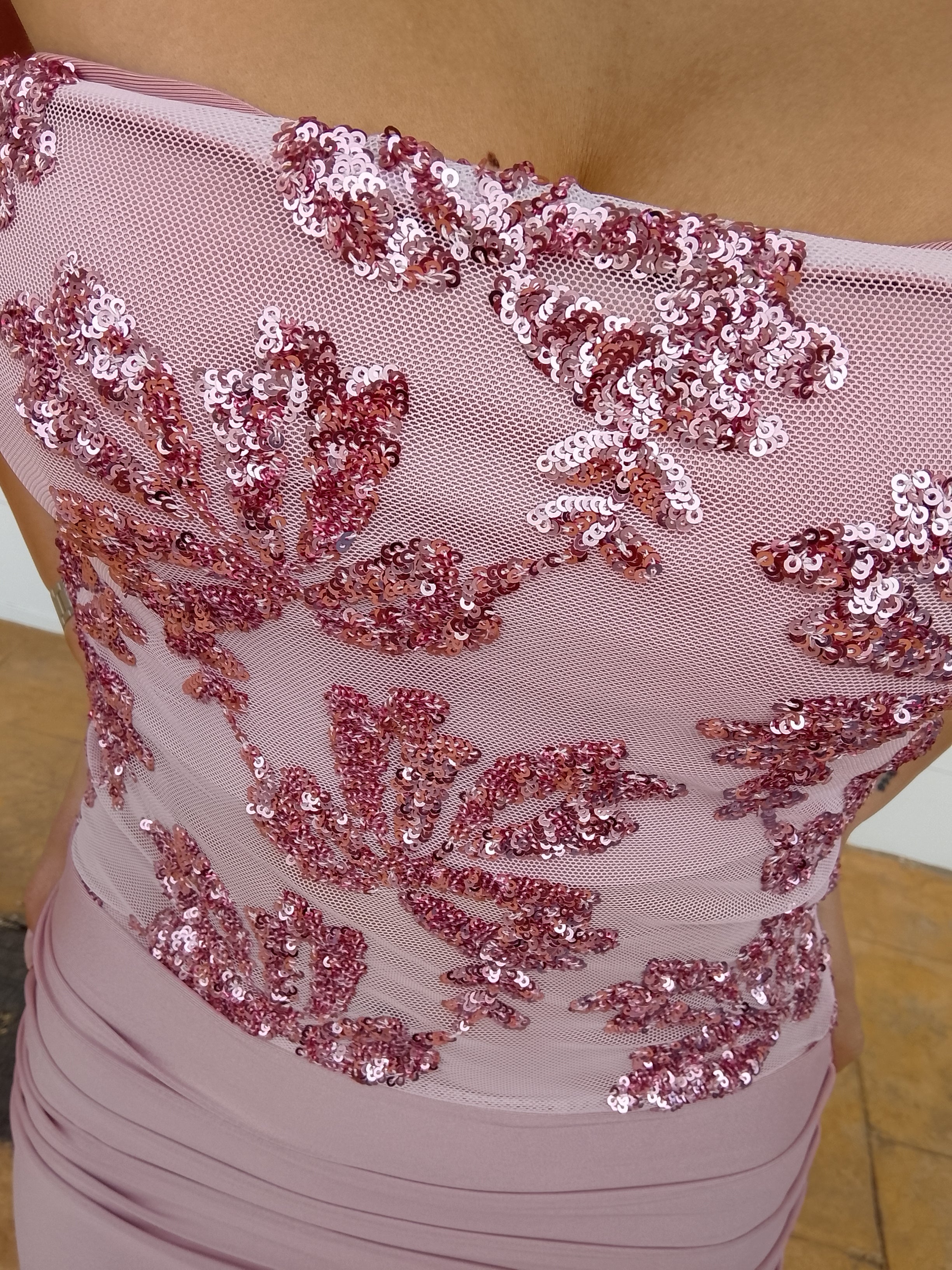 Vestido largo Sicilia Rosa
