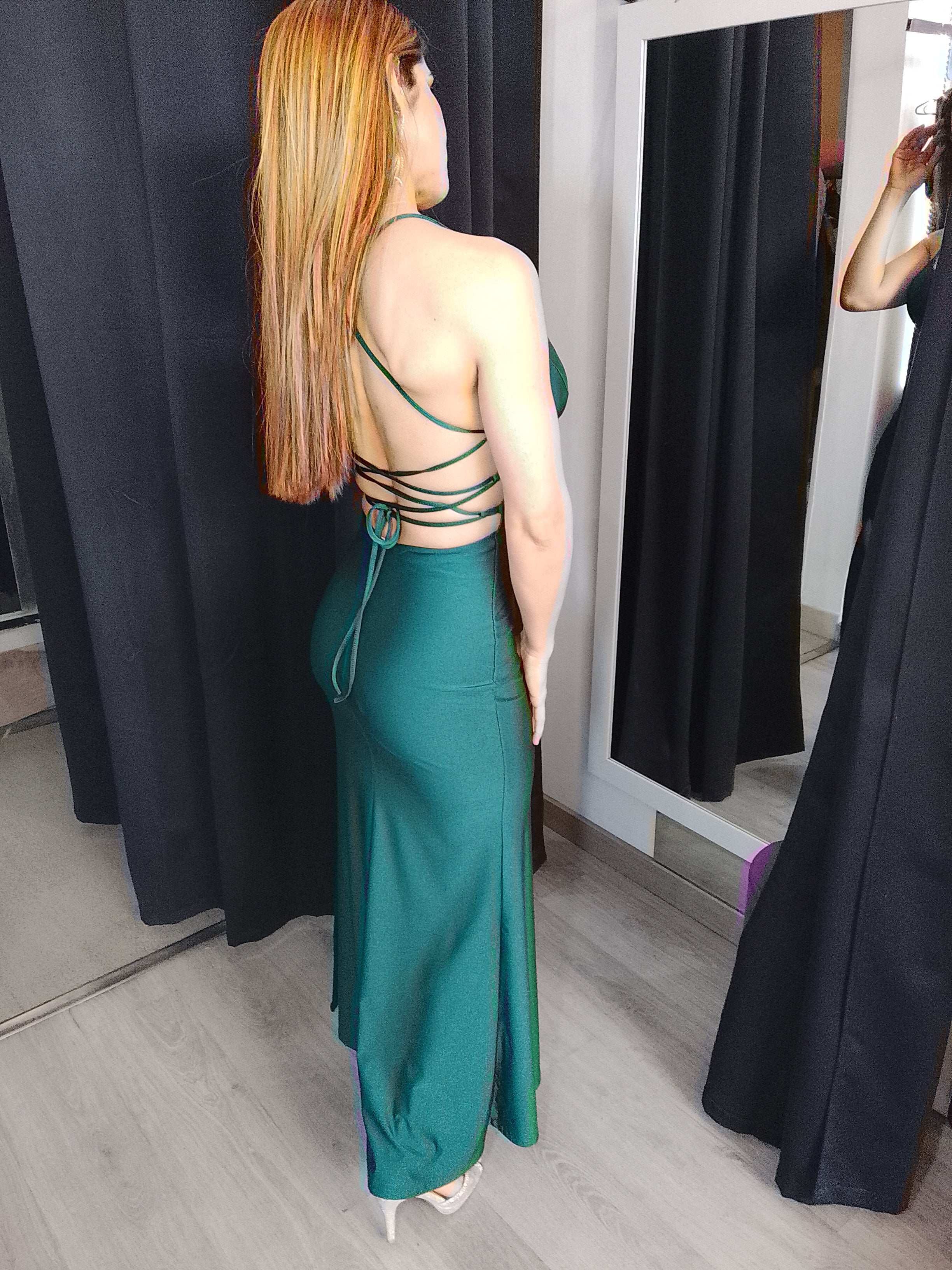 Vestido largo Noa Esmeralda