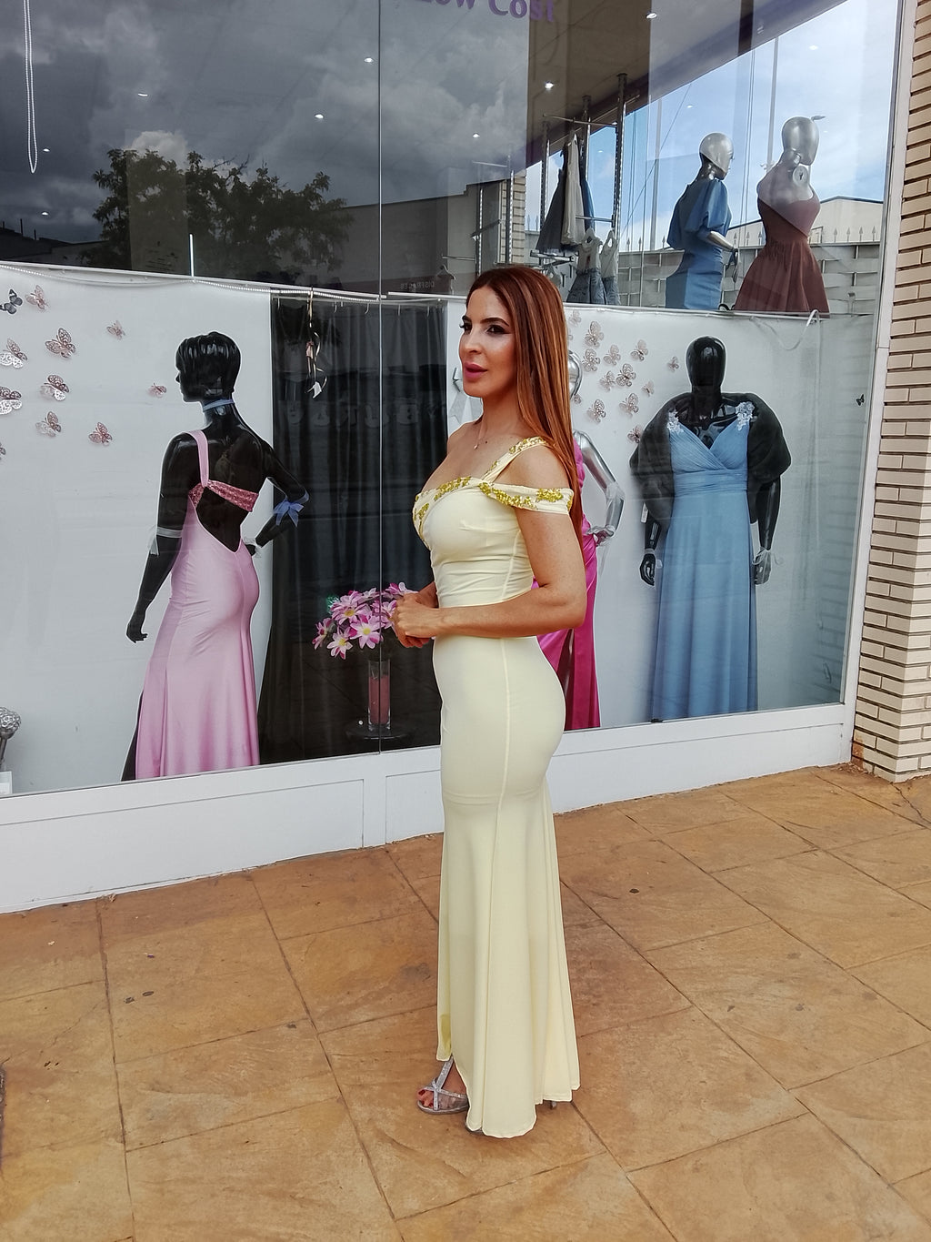 Vestido largo Vega amarillo