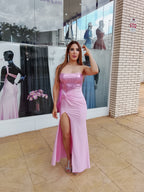 Vestido largo Veroh rosa