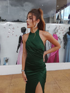 Vestido largo Kareins licra Botella