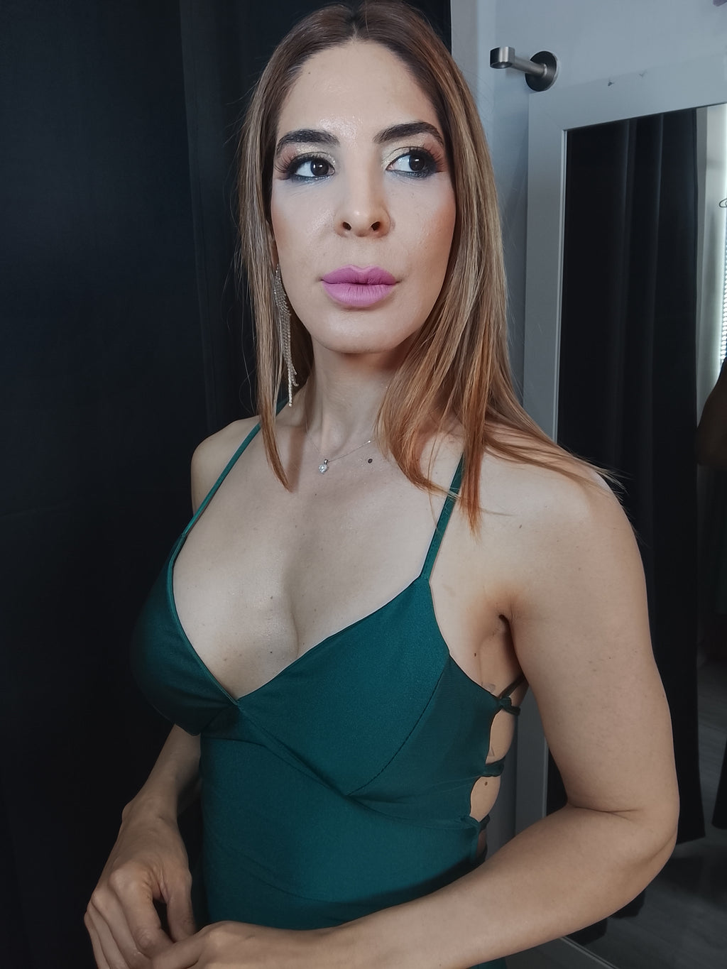 Vestido largo Noa Esmeralda