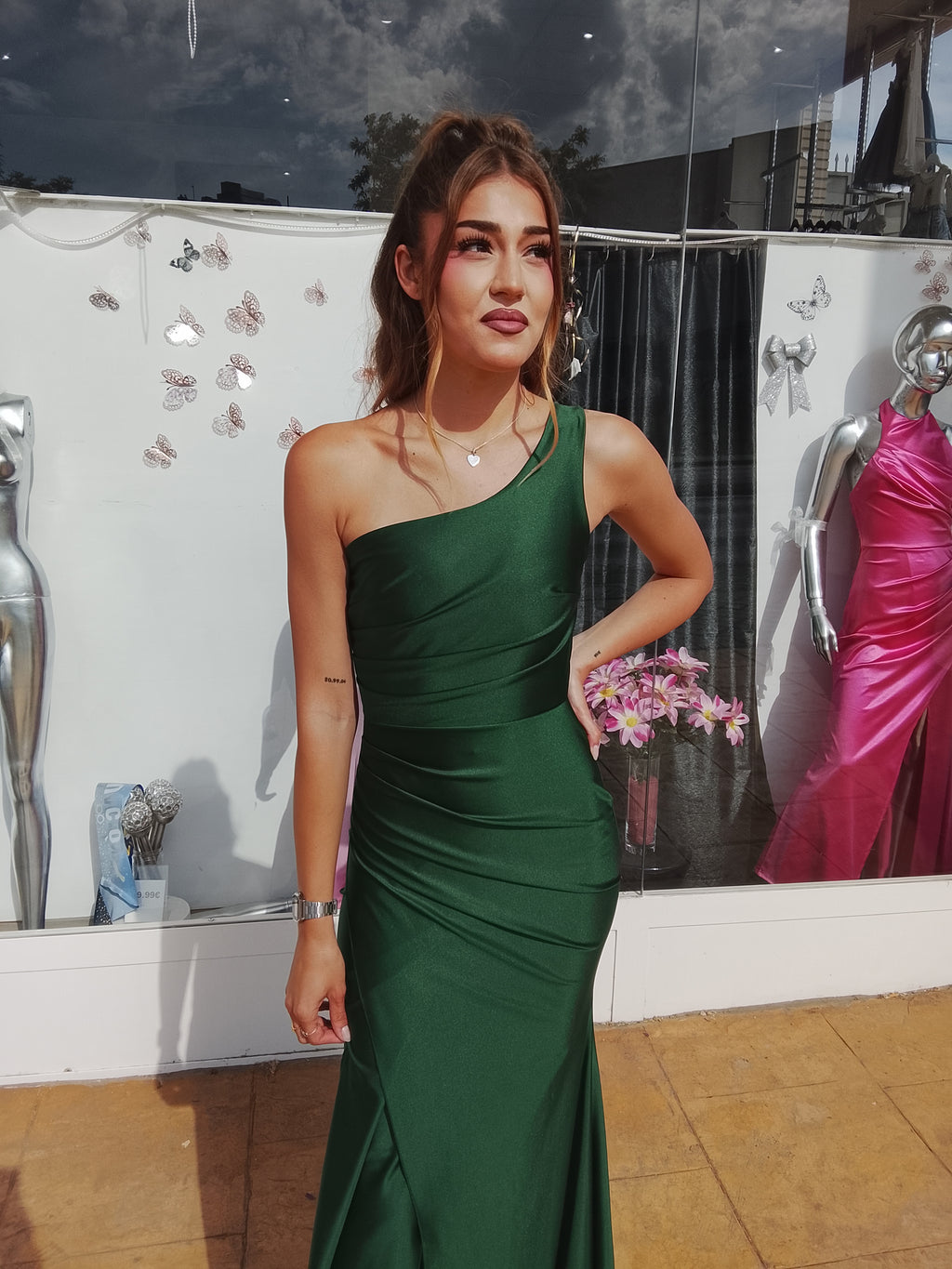 Vestido largo Minerva botella