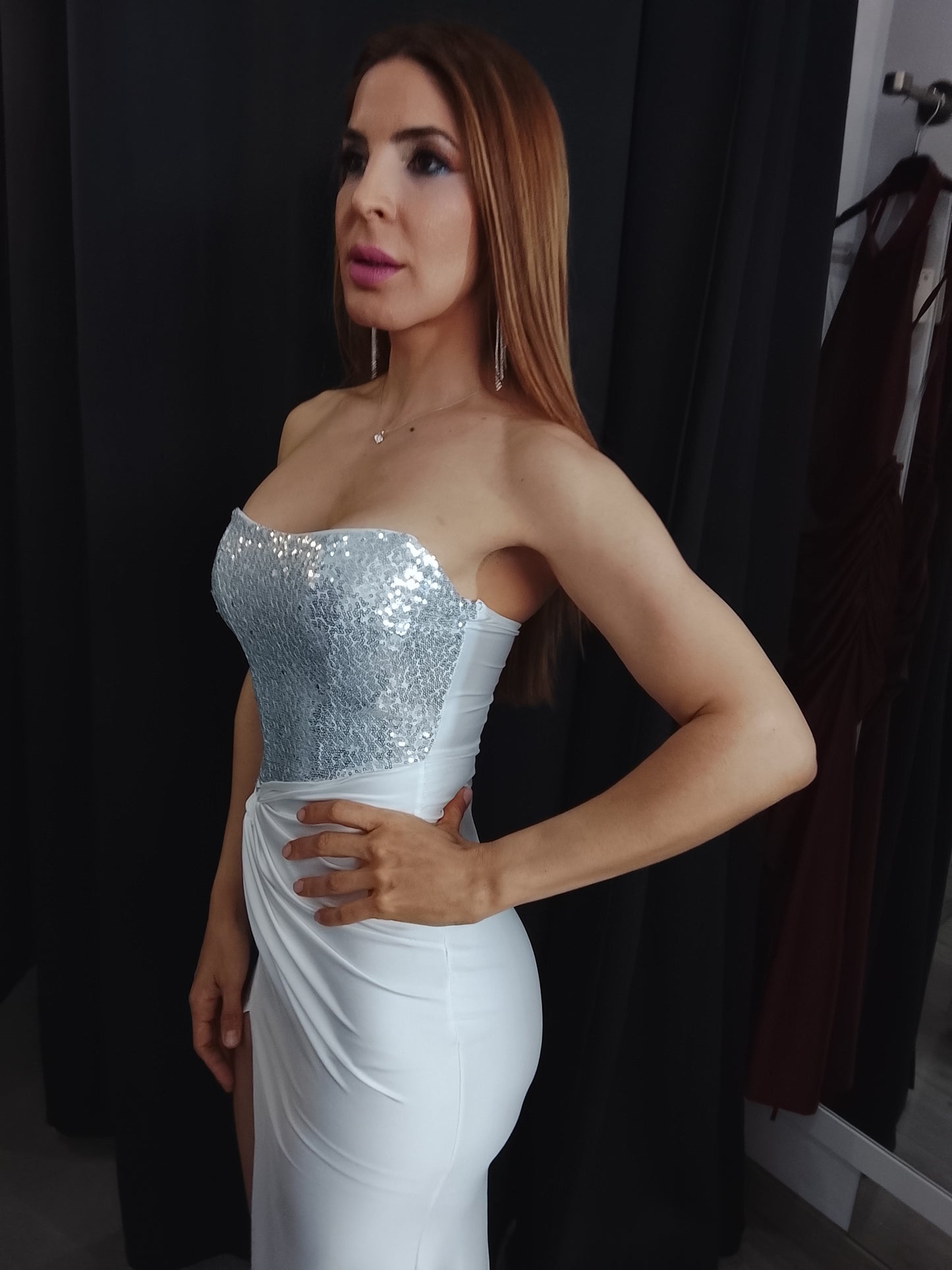 Vestido largo Veroh blanco