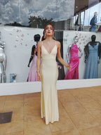 Vestido largo Gossip mantequilla