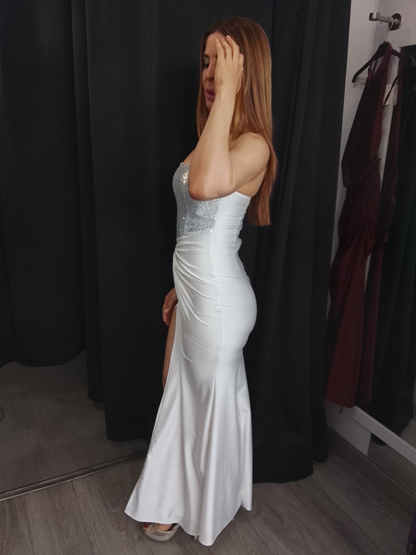 Vestido largo Veroh blanco