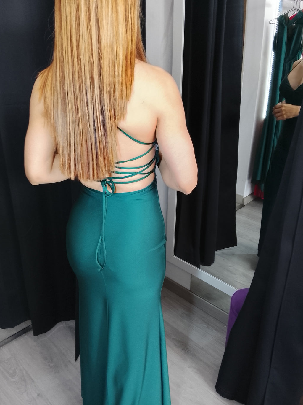 Vestido largo Noa Esmeralda